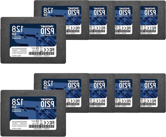 Interne SSD 10-pack - Solid State Drive - Systeem Upgrade - SATA 3 Controller - 25 inch - Zwart