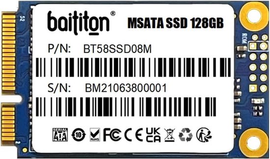 Interne SSD 128GB - Snelle Solid State Drive voor Upgrade