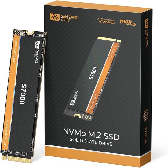 Interne SSD - Harde Schijf - Gaming en Werk - PCIe Gen4 NVMe Snelheid - 1TB - Zwart