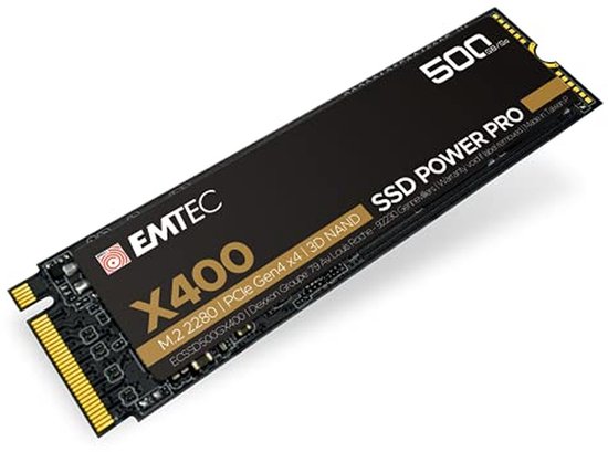 Interne SSD - Harde schijf - Intensieve werkbelasting - PCIe Gen4 x4 technologie - 500GB - Zwart