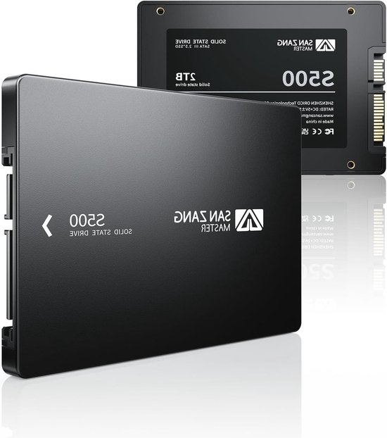 Interne SSD - Harde Schijf Opslagstation - Computer Upgrade - 3D NAND Technologie - 2TB - Zwart