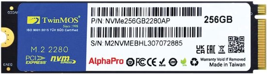 Interne SSD - Harde Schijf - Sneller Opstarten - NVMe PCIe Gen3x4 - M.2 2280 - Zwart van Merkloos