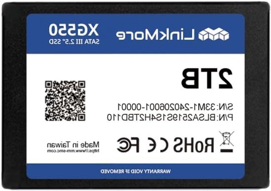 Interne SSD - Harde schijf - Sneller werken - Hoge schokbestendigheid - 2 TB - XG550 van Merkloos
