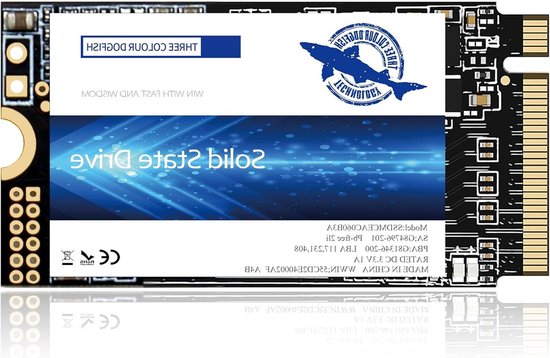 Interne SSD M.2 - Harde schijf NVMe SSD - Computerversnelling - PCIe Gen3 x4 Interface - 512 GB - Zilver