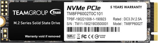 Interne SSD M.2 NVMe PCIe 3.0 voor PC en Laptop - 2000GB Opslag van Merkloos