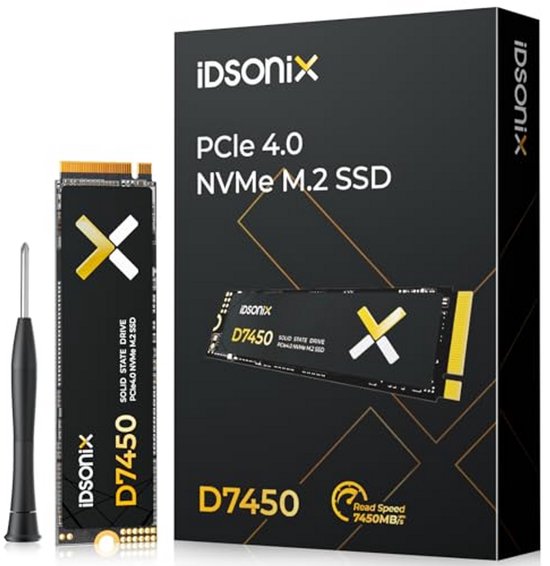Interne SSD - M.2 Opslag - Snelle Dataoverdracht - PCIe Gen4X4 Interface - 1TB Capaciteit - Zilver