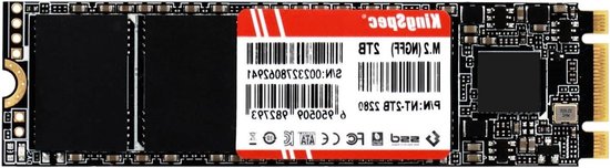 Interne SSD M.2 - SATA SSD Opslagdrive - Snellere Computer - 3D NAND Flash - 2TB - Zwart van Merkloos