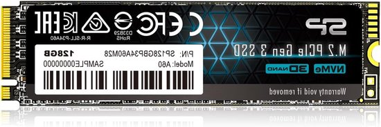 Interne SSD M.2 - Solid State Drive NVMe SSD - Snellere PC Prestaties - PCIe Gen3x4 Interface - 128 GB