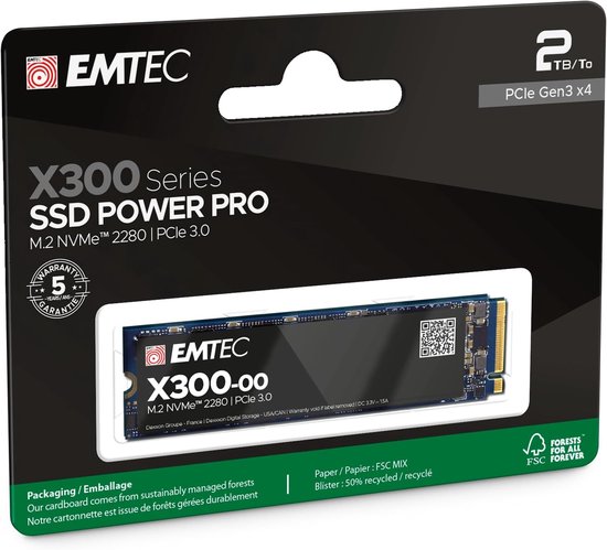 Interne SSD - NVMe Schijf - Computer Versnellen - 3D NAND Technologie - 2 TB - Zwart