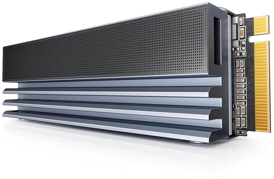 Interne SSD - NVMe SSD M.2 Opslag - Snelle Data Overdracht - PCIe 4.0 Interface - 2TB - Grijs
