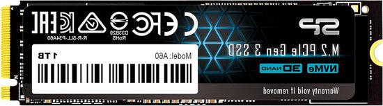Interne SSD - NVMe SSD - Snellere Computer - PCIe Gen 3x4 - 1TB - Zwart