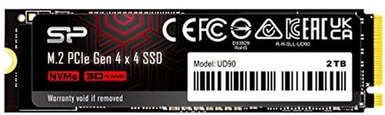 Interne SSD - Opslag M.2 - Snelle Dataoverdracht - PCIe Gen 4x4 - 2 TB - Zwart