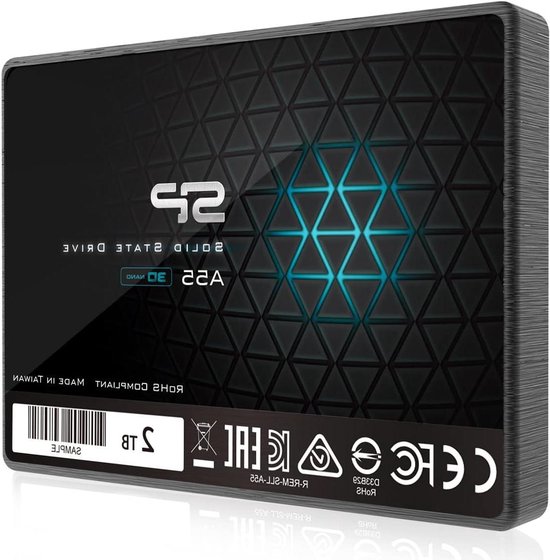 Interne SSD - Opslag Schijf - Computer Upgrade - SLC Cache Technologie - 2 TB - Zwart