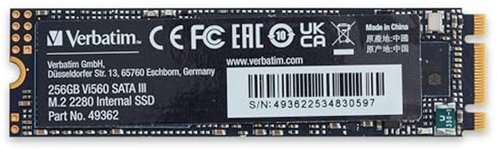 Interne SSD - Opslag Schijf - Laptop Upgrade - Hoge Betrouwbaarheid - 256GB - Zwart