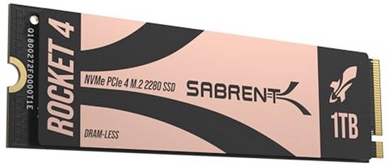 Interne SSD - Opslag Schijf - Sneller Computer Gebruik - PCIe Gen4 NVMe - 1TB - Zwart