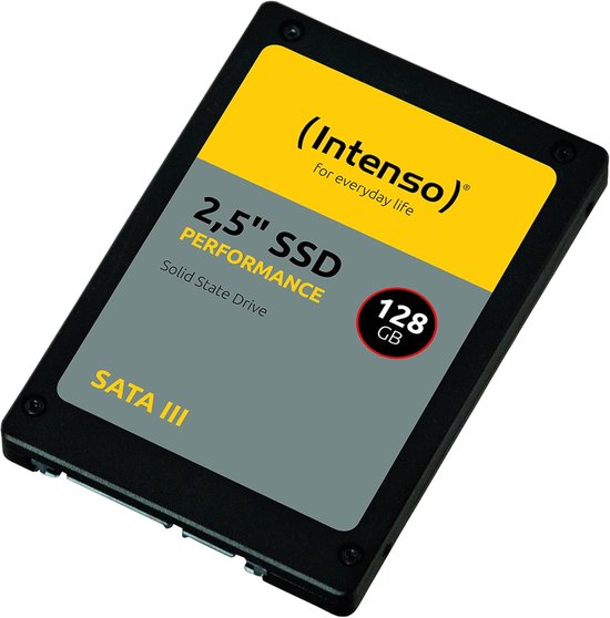 Interne SSD - Opslag Schijf - Sneller Opstarten - SATA III Interface - 128 GB - Zwart