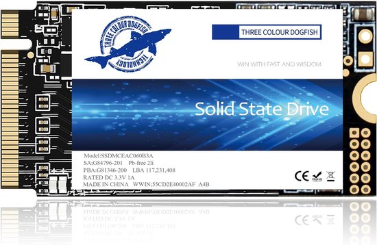 Interne SSD - Opslag Schijf - Sneller Werken - Gen3 NVMe Interface - 1 TB - Zwart