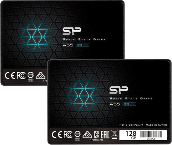 Interne SSD - Opslag Schijf - Snellere Prestaties - 3D NAND Technologie - 128 GB - Zilver