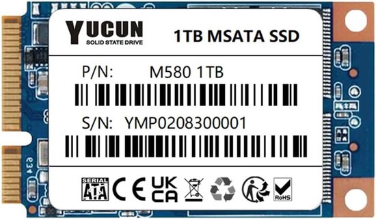 Interne SSD - Opslagdrive - Sneller computeren - Geen bewegende delen - 1TB - Zwart