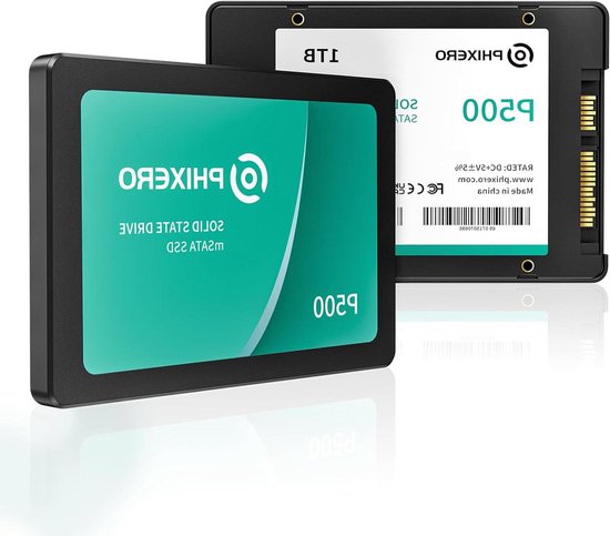 Interne SSD - Opslagdrive Solid State Drive - Systeemversnelling - 3D NAND Technologie - 2.5 inch - Zwart