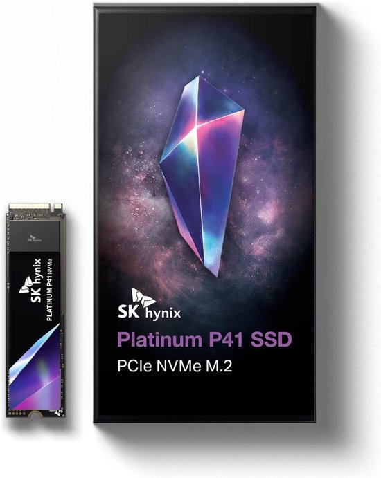 Interne SSD - Opslagkaart Gegevens - Snelle Dataoverdracht - PCIe NVMe Gen4 - 1 TB - Meerkleurig