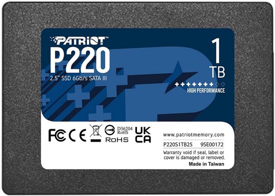 Interne SSD - Opslagstation - Snellere PC - SATA 3 Controller - 1 TB - Zwart