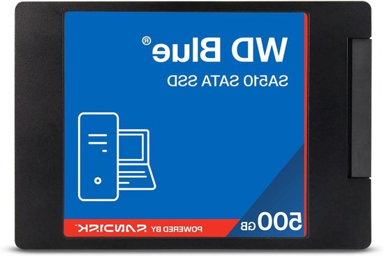 Interne SSD - Opslagstation - Workflow Versnellen - 3D NAND Technologie - 500 GB - Blauw