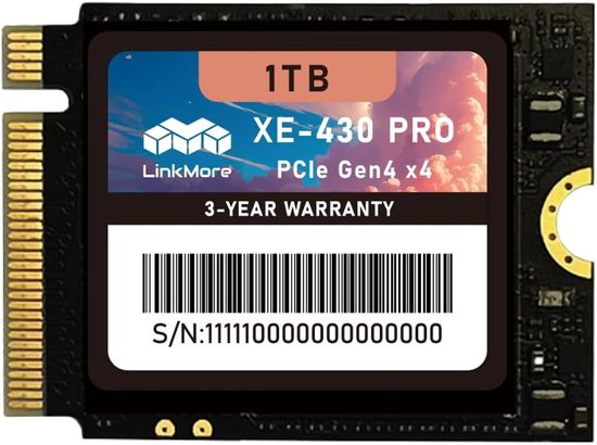 Interne SSD - Opslaguitbreiding - Draagbare gaming - Compacte 2230 formaat - 1 TB van Merkloos