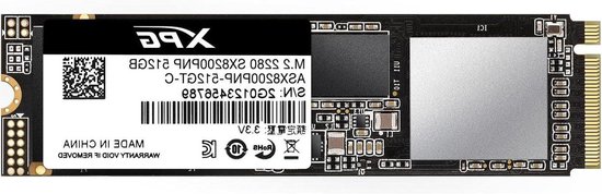 Interne SSD Schijf - Harde Schijf - Snelle Data Opslag - PCIe Gen3 x 4 Interface - 512GB - Zwart