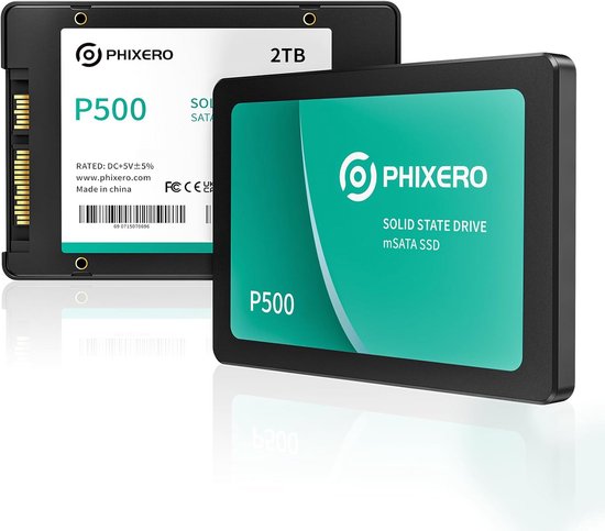 Interne SSD Schijf - Harde schijf - Sneller computeren - 3D NAND technologie - 2TB opslag - Zwart