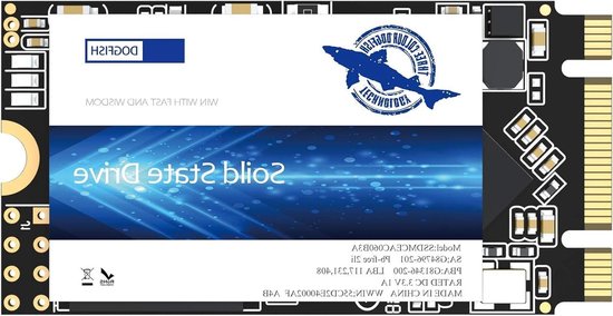 Interne SSD Schijf - Solid State Drive Opslag Schijf - Computer Prestaties Verbeteren - Schokbestendig Ontwerp - 250GB M.2 2242 van Merkloos