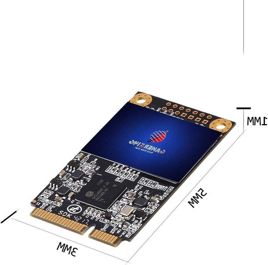 Interne SSD Schijf - Solid State Drive - Snellere Computer - Hoge Stabiliteit - 256 GB - MSATA