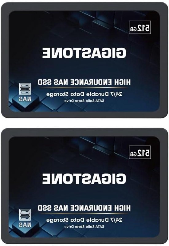 Interne SSD Schijven - Opslag Schijven - Zware Werkbelastingen - 24/7 Continue Gebruik - 512 GB 2 Stuks - Zwart