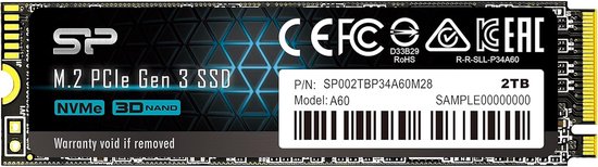 Interne SSD - Snelle Opslag - PC Prestaties - NVMe Technologie - M.2 Formaat - blauw van Merkloos
