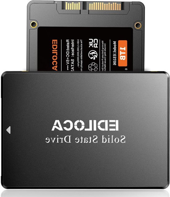 Interne SSD - Solid State Drive - Computer Upgrade - 3D NAND TLC - 1 TB - Zwart