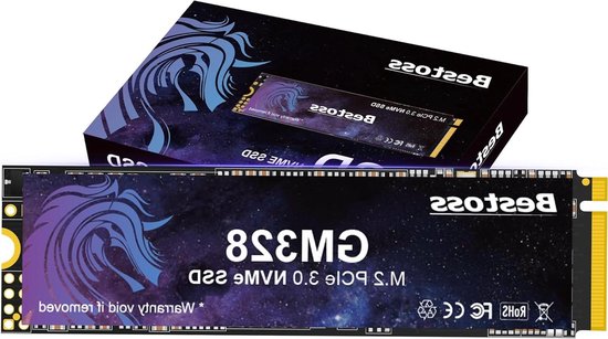 Interne SSD - Solid State Drive - Computer Upgrade - PCIe Gen3 NVMe - 512GB - Blauw Paars van Merkloos