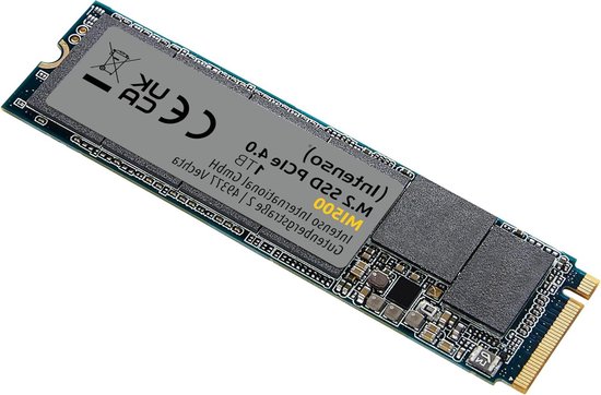 Interne SSD - Solid State Drive NVMe SSD - Snelle Data Overdracht - PCIe 4.0 Gen4x4 - 1 TB - Zwart
