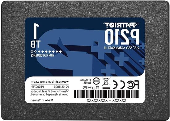 Interne SSD - Solid State Drive Opslag - PC Prestaties Verbeteren - Next-Gen SATA 3 Controller - 2.5 inch - Zwart