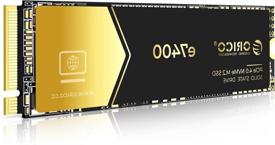 Interne SSD - Solid State Drive - Razendsnel Data - PCIe 4.0 x4 - 1TB - Goud van Merkloos