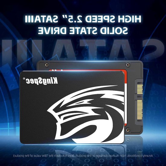 Interne SSD - Solid State Drive SATA SSD - Computer Versnellen - 3D NAND Flash - 1 TB - Zwart