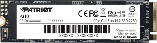 Interne SSD - Solid State Drive - Snelle Data Opslag - NVMe PCIe Gen3 x4 - 480GB - Zwart