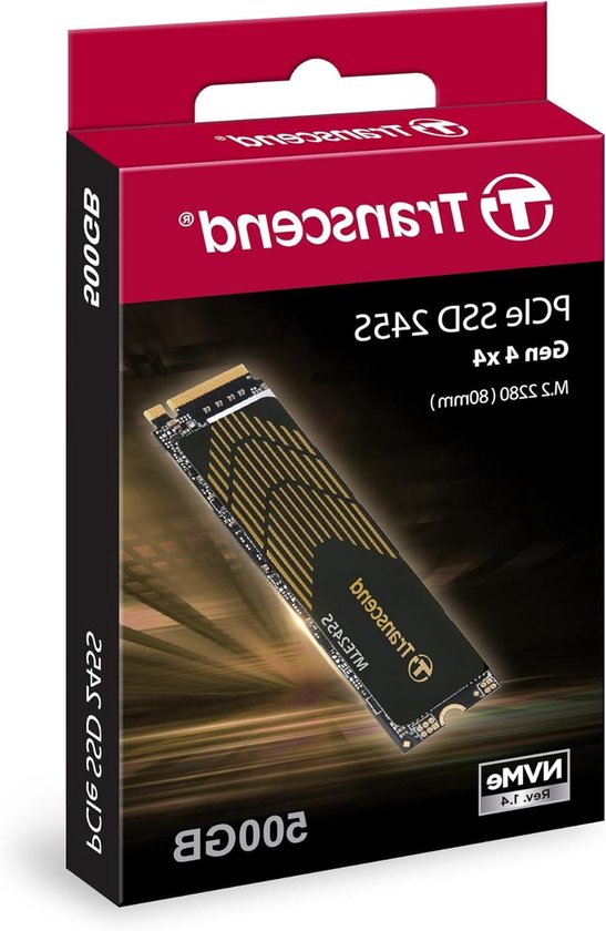 Interne SSD - Solid State Drive - Snellere Opslag - PCIe Gen4 x4 Interface - 500 GB - Zwart