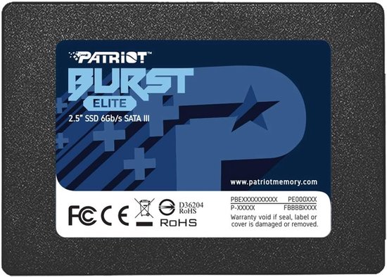 Interne SSD - Solid State Drive - Snellere Prestaties - Hoge Capaciteit - 25 inch - Zwart van Merkloos