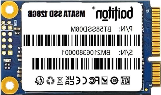 Interne SSD - Solid State Drive - Snellere Prestaties - MSATA III Interface - 128 GB - Zilver