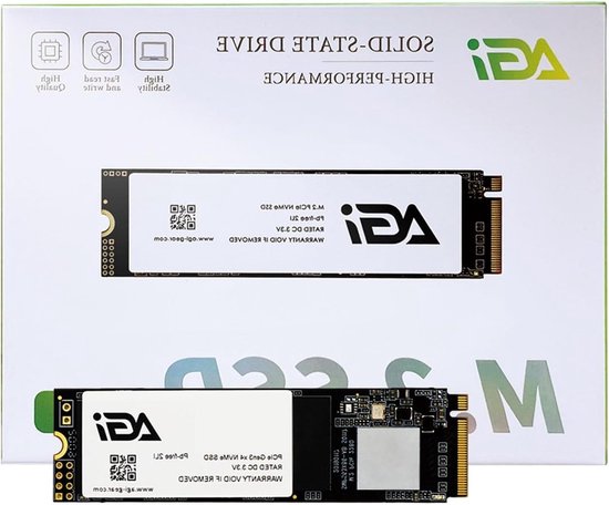 Interne SSD - Solid State Drive - Snellere Prestaties - PCIe NVMe Gen3x4 - 512 GB - Zwart