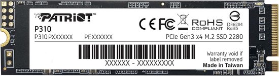 Interne SSD - Solid State Schijf - Computer Upgrade - NVMe PCIe Gen3 x4 - 960 GB - Zwart