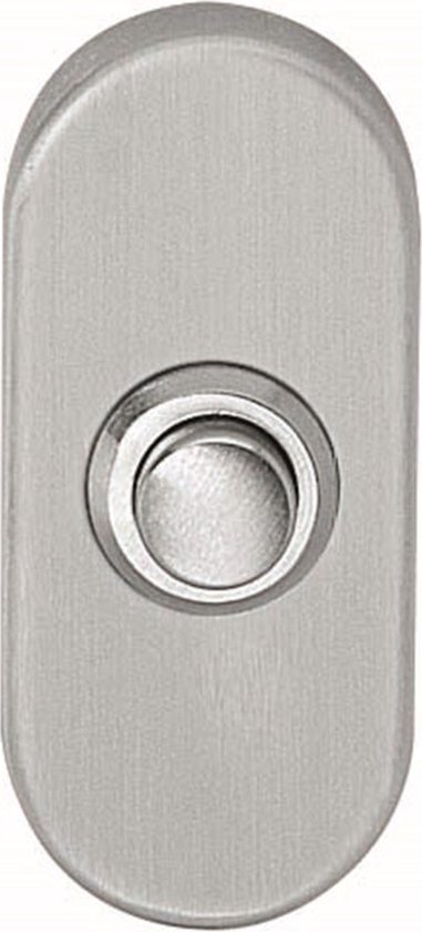 Intersteel Beldrukker ovaal RVS - 65 x 30mm