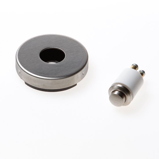 Intersteel Deurbel rond verdekt ø53x10 rvs geborsteld van Merkloos