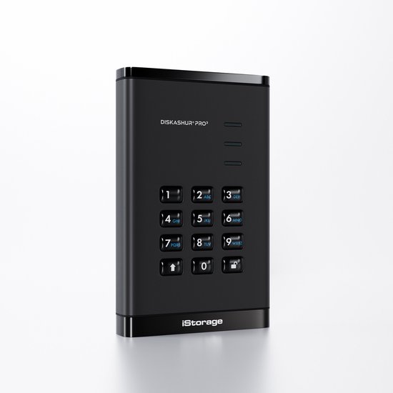 iStorage diskAshur PRO3 HDD – externe harde schijf – 500GB – USB – 256-bit – Zwart van Merkloos