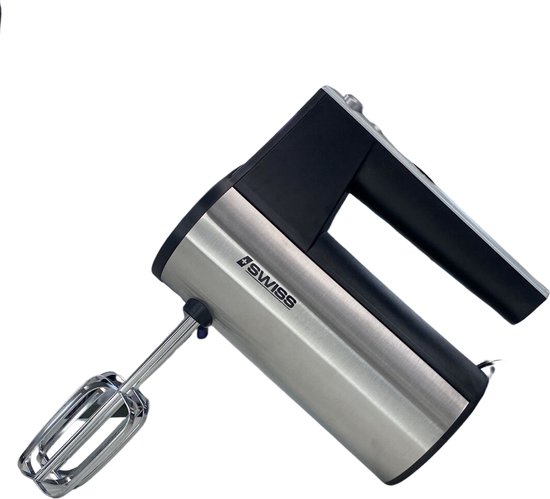 ISWISS CX-6619 - Handmixer - Grijs - 300W - Hoogwaardige 5-Snelheden Mixer met Turbo Knop van ISWISS